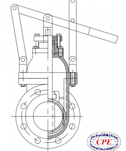 ประตูน้ำเหล็กหล่อ แบบก้านยกคันกระดก Gate Valve